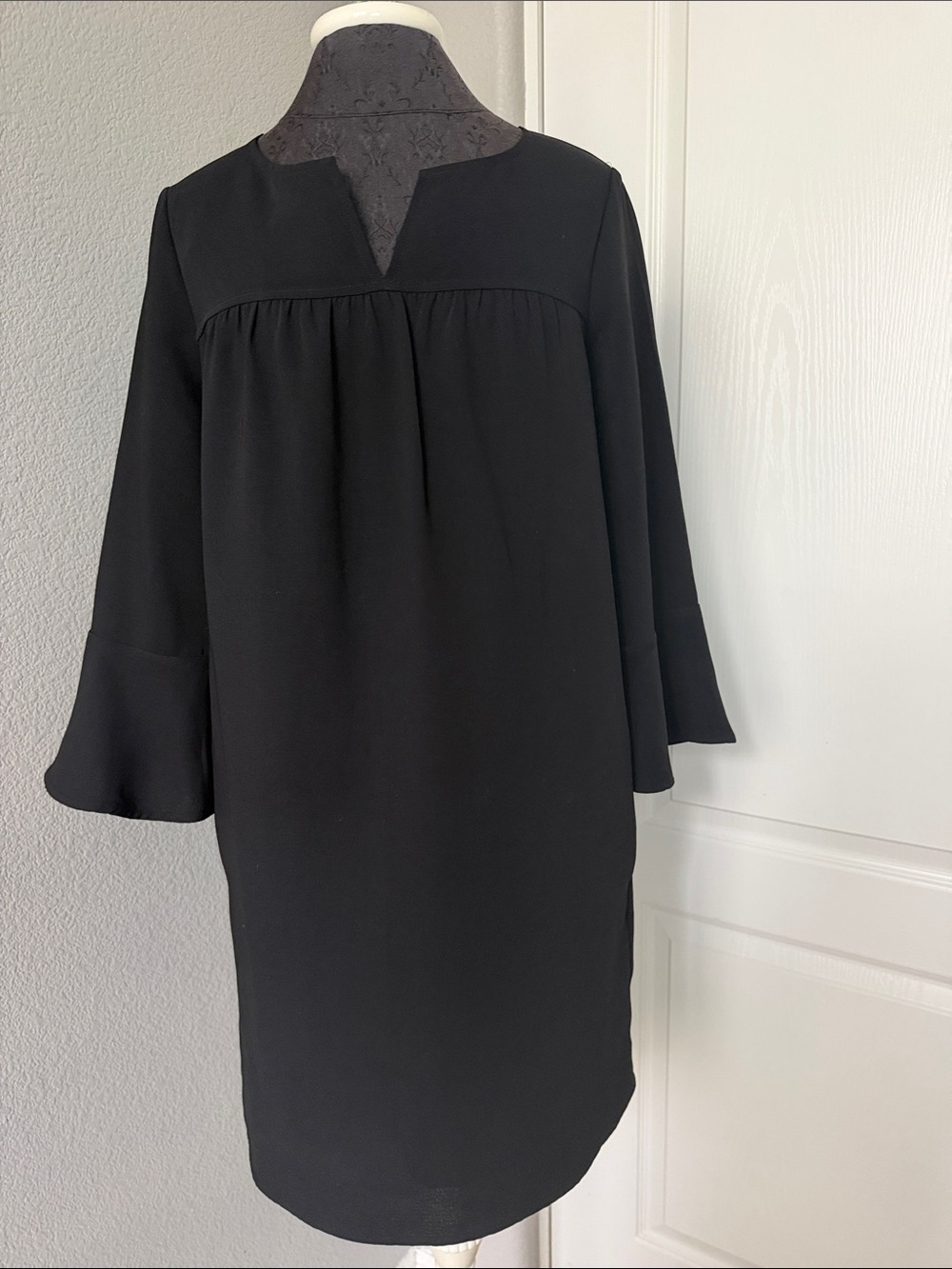 Madewell Starland Black Long-Sleeve Shift Dress Size Small - Picture 2 of 11